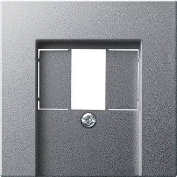 Gira Cover Plate for TAE Socket, System 55, Aluminium 027626