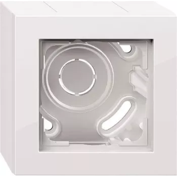Gira E2 Surface-Mounted Housing 1-Gang with Frame, Pure White 106129