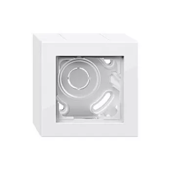Gira E2 Surface-Mounted Housing 1-Gang with Frame, Pure White 106129