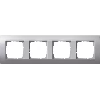 Gira Event Aluminium 1-Gang Cover Frame, Matt Finish, 80.8 x 80.8 mm 021436