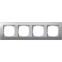 Gira Event Aluminium 1-Gang Cover Frame, Matt Finish, 80.8 x 80.8 mm 021436