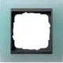 Gira Event Opak Anthracite with Blue Central Plate 1-Gang Cover Frame 021185