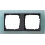 Gira Event Opak Cover for Single Rocker Switch, Anthracite with Blue Lens 021285