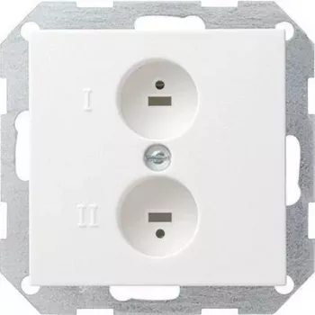 Gira Loudspeaker Socket Insert System 55, Standard 55, E2, Event, Event Klar, Event Opak, Esprit, ClassiX Pure White (040203)