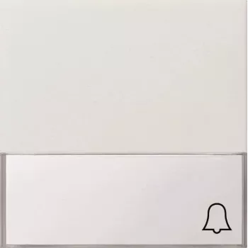 Gira Rocker Bell Symbol Pure White Glossy for Push-Button Switch 0679112
