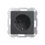 Gira Schuko Socket Insert, System 55, Anthracite 018828
