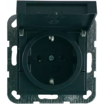 GIRA Schuko Socket Outlet Insert System 55 Anthracite 045428