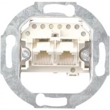 Gira Support Ring with Central Plate for UAE/IAE/ISDN Sockets, System 55, E2, Event, Esprit, ClassiX, F100, 1-Gang, Flush-Mounted, 50x50 mm Opening, Halogen-Free Thermoplastic 018700