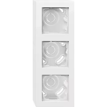 Gira Surface-Mounted Housing 3-Gang Pure White 106329