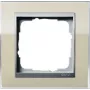 GIRA System 55 1-Gang Flush-Mounted Frame, Pure White Glossy (Thermoplastic, Halogen-Free, UV-Resistant, IK05) 0211776