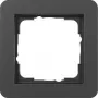 Gira System 55 Cover Frame 1-Gang, Black Matt, for Switches and Sockets
