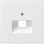 Gira System 55 Cover Plate for UAE/IAE/ISDN Socket, Pure White 0270112