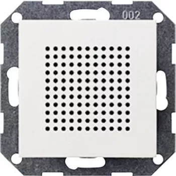 Gira System 55 Flush-Mounted Radio Loudspeaker Module, Pure White Matt (228227)