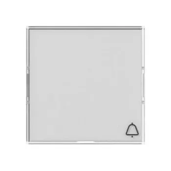 Gira System 55 Rocker with Bell Symbol, 55 x 55 mm, Pure White Glossy (367900)