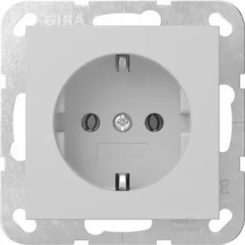 Gira System 55 SCHUKO Socket Outlet Grey Matt 4188015