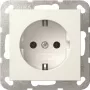 Gira System 55 SCHUKO Socket Outlet, Pure White, Flush-Mounted, 16 A 446603