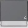 Gira TX44 Rocker with Bell Symbol and Illumination Field, Anthracite 367367