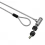 GIZZU 1.8m T-Bar Laptop Cable Lock Master Key Compatible - Keyed Security Cable for Kensington Slot, Braided Steel, Black