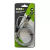 GIZZU 1.8m Wedge Cable Lock with 2 Keys for Noble Wedge Slot Devices - Black