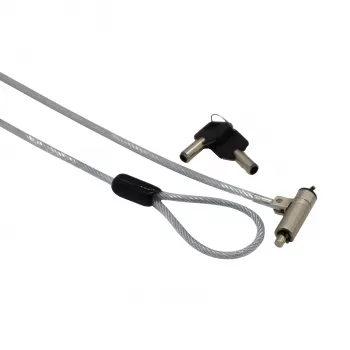 GIZZU 1.8m Wedge Cable Lock with 2 Keys for Noble Wedge Slot Devices - Black