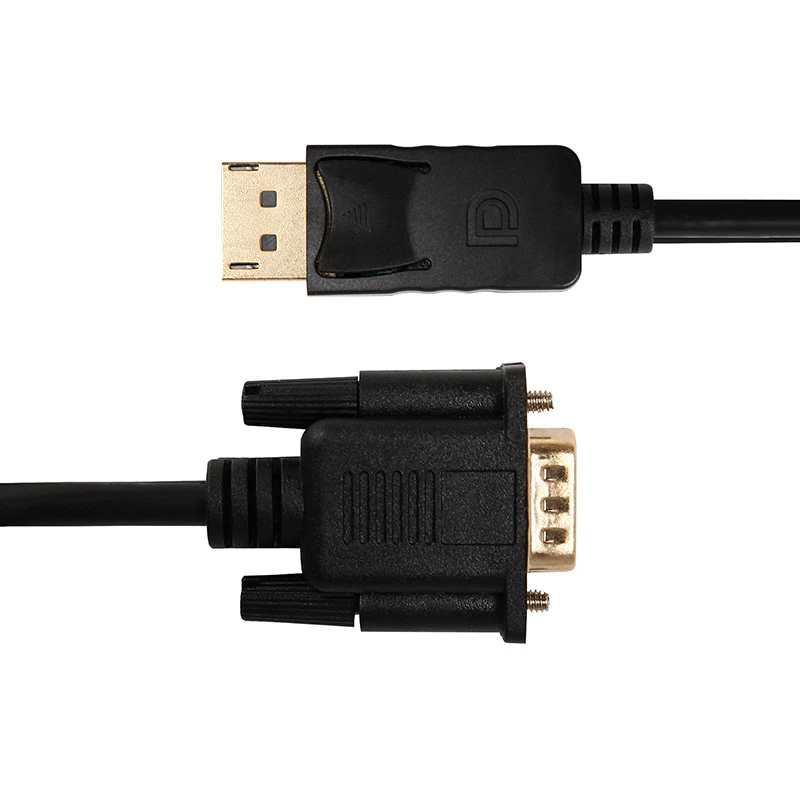 Gizzu 1080P DisplayPort to VGA Active Adapter Cable 1.8m Black