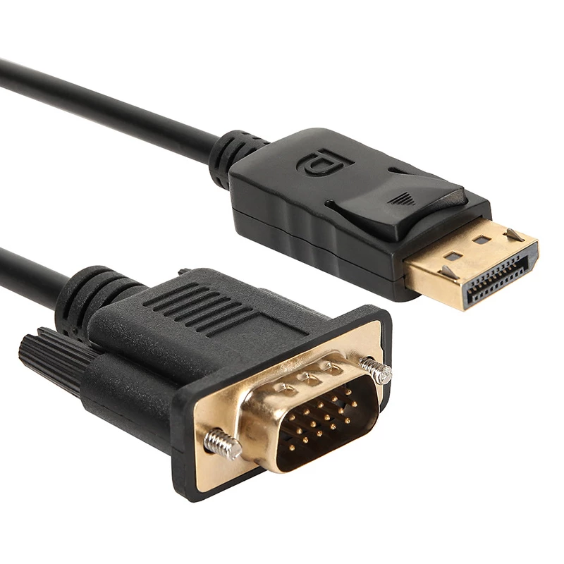 Gizzu 1080P DisplayPort to VGA Active Adapter Cable 1.8m Black
