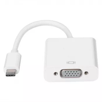 Gizzu 1080P Type-C to VGA Adapter Poly – Full HD Video, Bus-Powered, Plug & Play