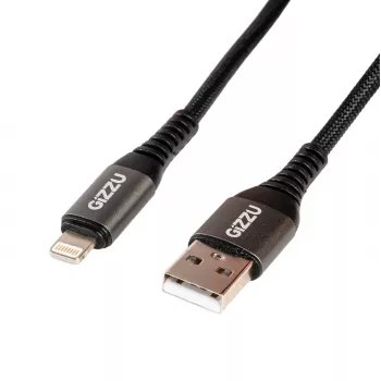 GIZZU 12W USB to Lightning 2m Cable – MFi Certified Fast Charging & Sync