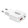 Gizzu 2-Port 30W GaN Wall Charger USB-C PD + USB-A QC White