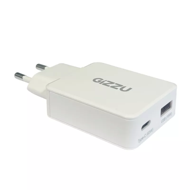 Gizzu 2-Port 65W GaN Wall Charger