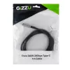GIZZU 240W 20Gbps USB-C to USB-C Braided Cable 1m Black