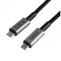 GIZZU 240W 20Gbps USB-C to USB-C Cable 2m Black