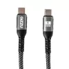 GIZZU 240W 480Mbps USB-C to USB-C Braided Cable 1m Black