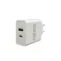 GIZZU 36W USB-C PD & QC3.0 Dual Port Wall Charger - White