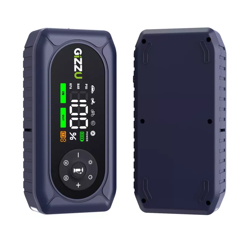 Gizzu 4-in-1 jump starter and air compressor