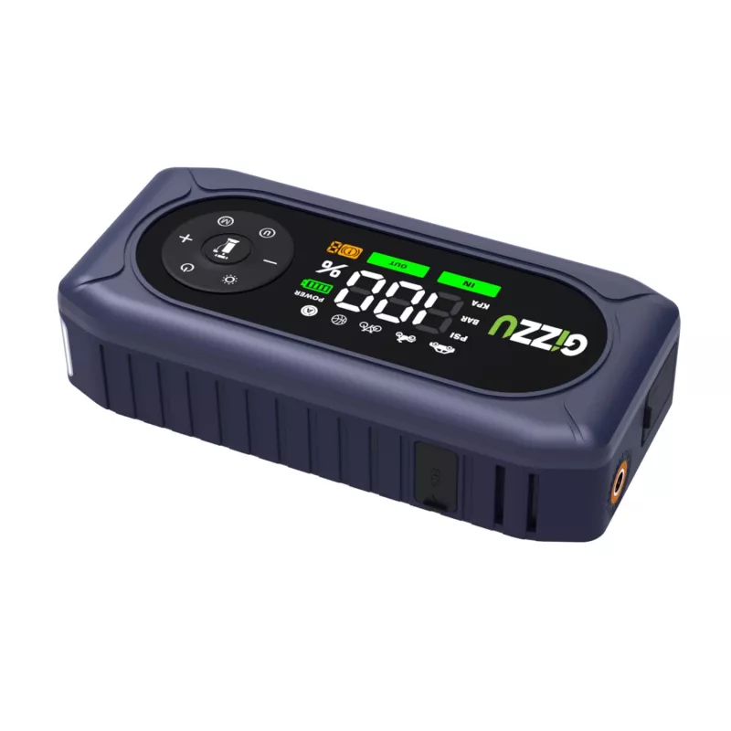 Gizzu 4-in-1 jump starter and air compressor