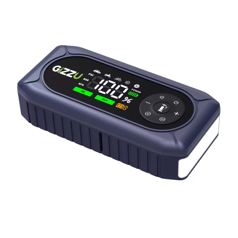 Gizzu 4-in-1 jump starter and air compressor