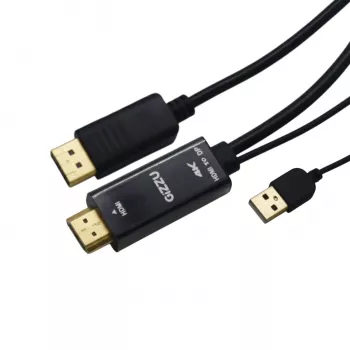 Gizzu 4K HDMI to DisplayPort Active Converter Cable 1.8m Black