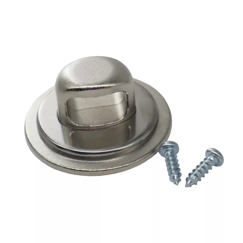 GIZZU Laptop Lock Plate - Universal Security Anchor for Kensington Locks, Adhesive Zinc Alloy, Silver