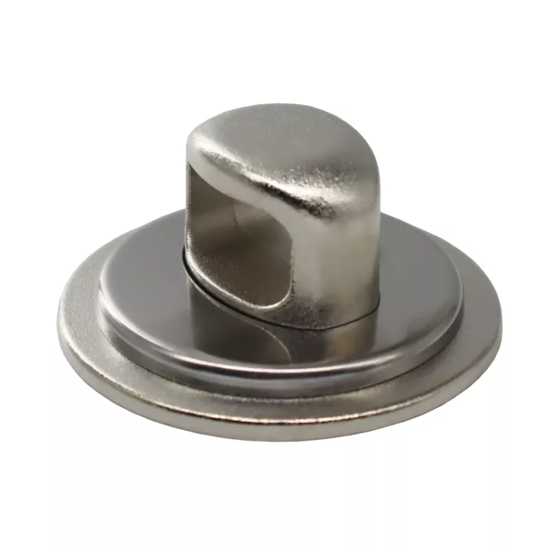 GIZZU Laptop Lock Plate - Universal Security Anchor for Kensington Locks, Adhesive Zinc Alloy, Silver