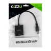 Gizzu USB 3.0 to VGA Adapter – Full HD 1080p External Video Converter, USB-A Male to VGA Female, Bus-Powered, Black
