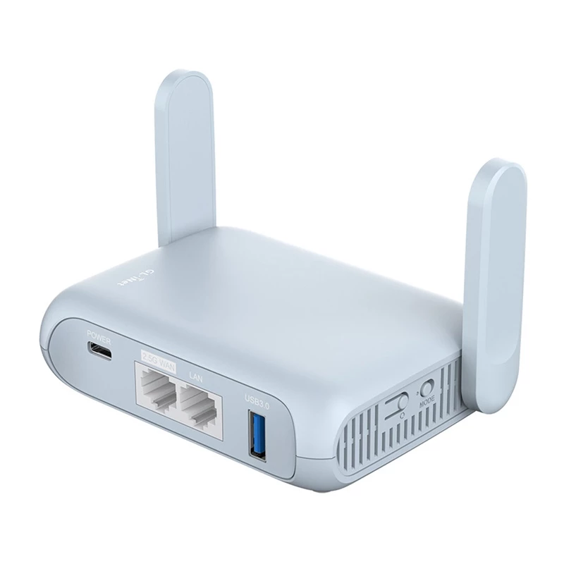 GL.iNet Beryl AX GL-MT3000 Pocket-Sized Wi-Fi 6 Travel Router, AX3000 Dual-Band, 2.5G WAN, 1G LAN, USB 3.0, OpenWrt, VPN, WireGuard, OpenVPN, WPA3, AdGuard Home