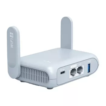 GL.iNet Beryl AX GL-MT3000 Pocket-Sized Wi-Fi 6 Travel Router, AX3000 Dual-Band, 2.5G WAN, 1G LAN, USB 3.0, OpenWrt, VPN, WireGuard, OpenVPN, WPA3, AdGuard Home