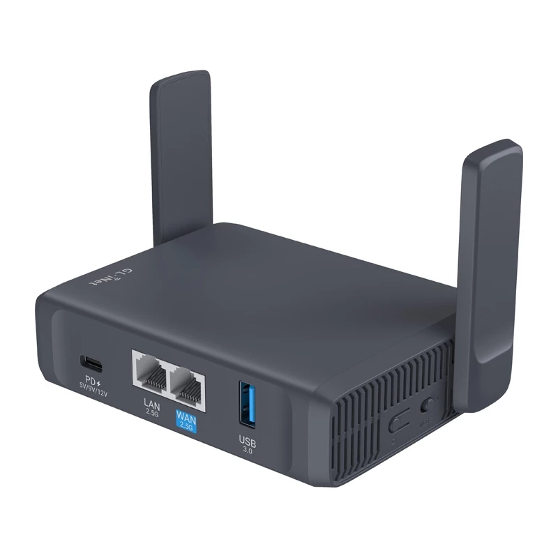 GL.iNet Slate 7 AC750 Dual-Band Gigabit Wireless Router with OpenWrt, USB 2.0, MicroSD Slot, VPN Support