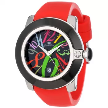 GLAM ROCK GR32040 Women's Swiss Quartz Chronograph Watch 44mm Black Silicone