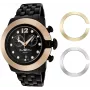 GLAM ROCK GR32183 Men's Swiss Quartz Wristwatch 44mm Black Silicone