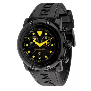 GLAM ROCK GR61112 Women's Chronograph Watch 46mm Black Silicone