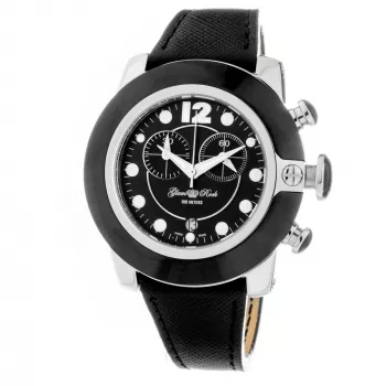 GLAM ROCK Women's Swiss Quartz Watch GR32118 44mm Black Leather