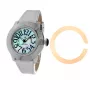 GLAM ROCK Women's Watch GR32050 44mm Swiss Quartz Chronograph White Silicone Strap