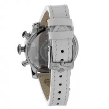 GLAM ROCK Women's Watch GR32153 44mm Swiss Quartz White Mother of Pearl Dial White Leather Strap